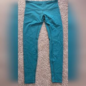 Lululemon Teal High Rise Athletic Leggings Size 8 Yoga